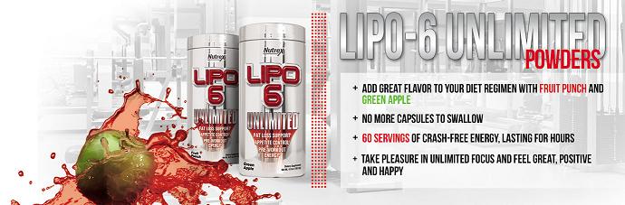 <H2>NUTREX LIPO 6 UNLIMIT POWDER GREEN APPLE 60 CAPS.</h2> <br><p><strong> NUTREX LIPO 6 UNLIMIT POWDER GREEN APPLE 60 CAPS </strong> destaca por conseguir resultados sorprendentes en aquellos casos donde otros fracasaron antes. NUTREX LIPO 6 UNLIMIT POWDER GREEN APPLE es un quemador de grasas con nuevos y potentes ingredientes añadidos de acción termogénica para facilitar la eliminación de grasas del organismo a través del aumento de la temperatura basal del cuerpo. <br> Además NUTREX LIPO 6 UNLIMIT POWDER GREEN APPLE controla el apetito ya que tiene un efecto saciante que hace que te encuentres bien y no necesites comer más, por lo que es otro campo en los que este potente termogénico lucha y gana. <br> Por último NUTREX LIPO 6 UNLIMIT POWDER GREEN APPLE te servirá como pre-entreno, ofreciéndote una gran cantidad de energía para que trabajas duro durante mas teimpo a la vez que pierdes peso.</p><h2>Presentación de NUTREX LIPO 6 UNLIMIT POWDER GREEN APPLE:</h2><p> envase de 60 cápsulas</p>